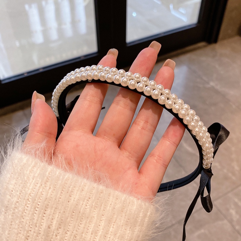 Băng Đô Cài Tóc Đính Ngọc Trai Giả Toàn Diện Chống Trượt Phong Cách Cổ Điển Thời Trang Tinh Tế Cho Nữ