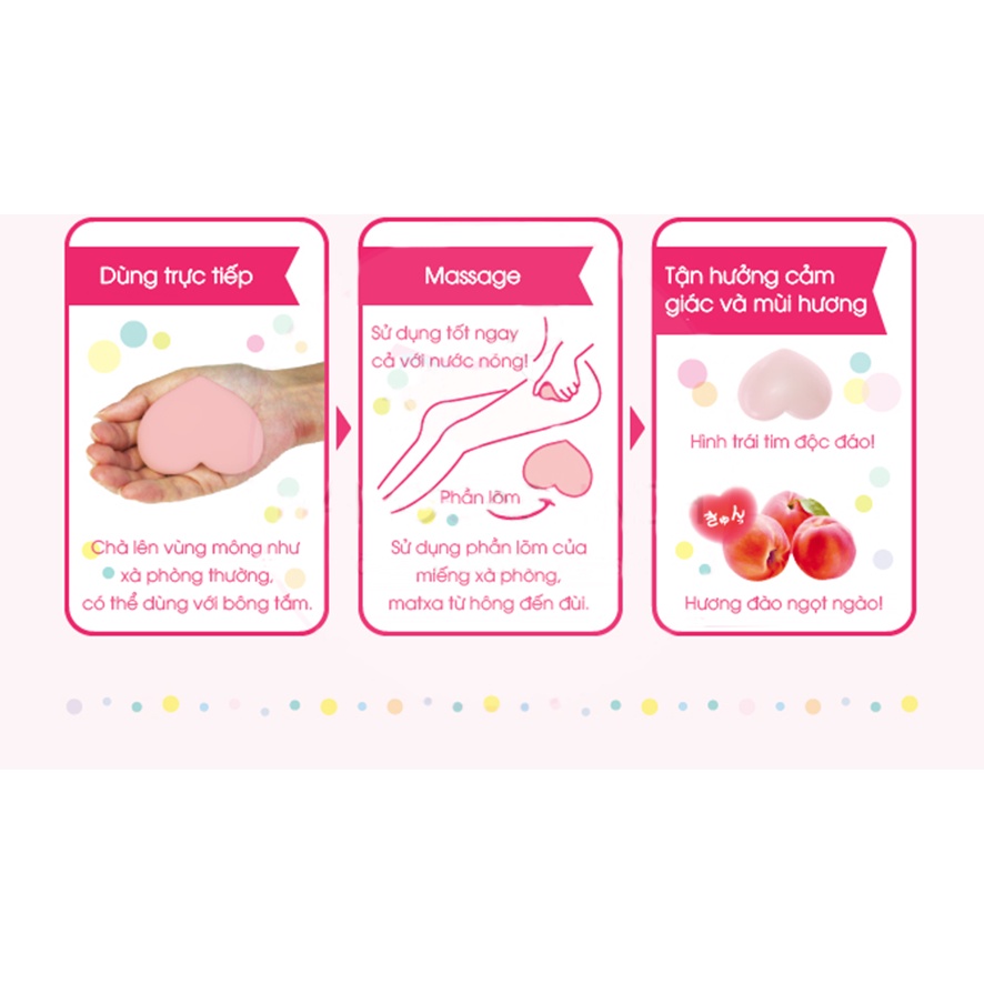 Xà phòng ngừa thâm mông và làm sạch cơ thể Pelican Hip Care Scrub Soap 80g