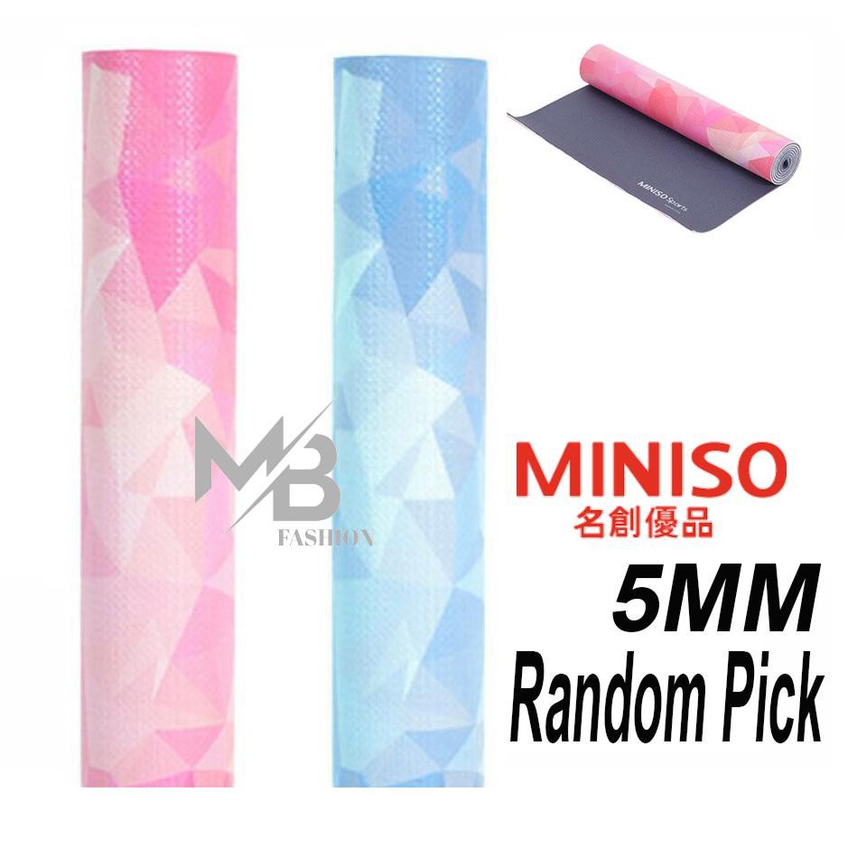 Thảm Tập Yoga 6rd Mb - Miniso Bằng Cao Su Mềm Chống Trượt Dày 3mm 6mm