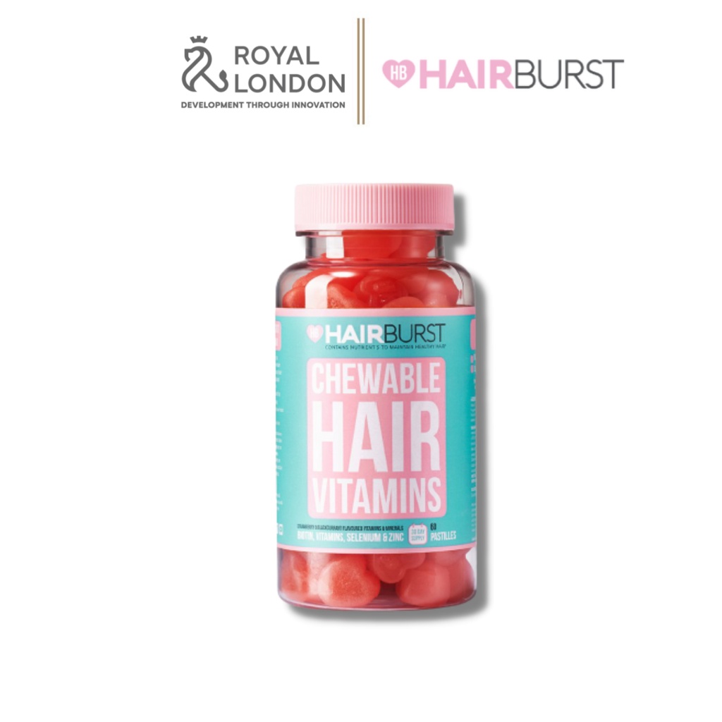 Combo Kẹo Dẻo + Xịt Dưỡng Làm Phồng, Kích Thích Mọc Tóc HAIRBURST 125ml + 60 Viên