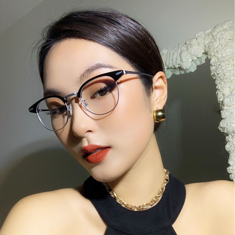 Gọng kính cao cấp nam nữ FARELLO Agape mắt tròn chất liệu TITANIUM thanh mảnh nhẹ nhàng tinh tế