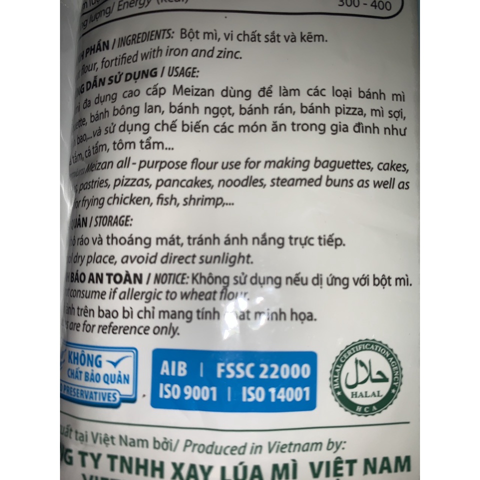 Bột mì Đa dụng MEIZAN 500gr