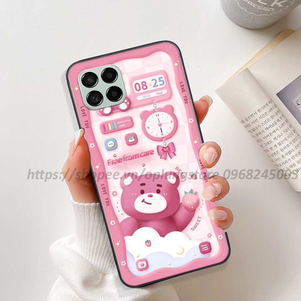Ốp lưng Samsung M33 / M53 / M32 / M62 in hình 3D gấu,thỏ cute dễ thương