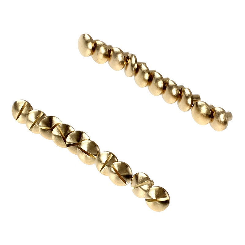 Bộ 10 Đinh Tán Bằng Đồng Thau 6mm Chuyên Dụng Cho Thắt Lưng Da