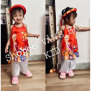 set bộ yếm lụa cho bé kèm mấn ( ảnh thật 💯)