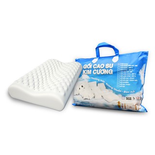Gối nằm 100% cao su thiên nhiên kim cương masa 39x59cm