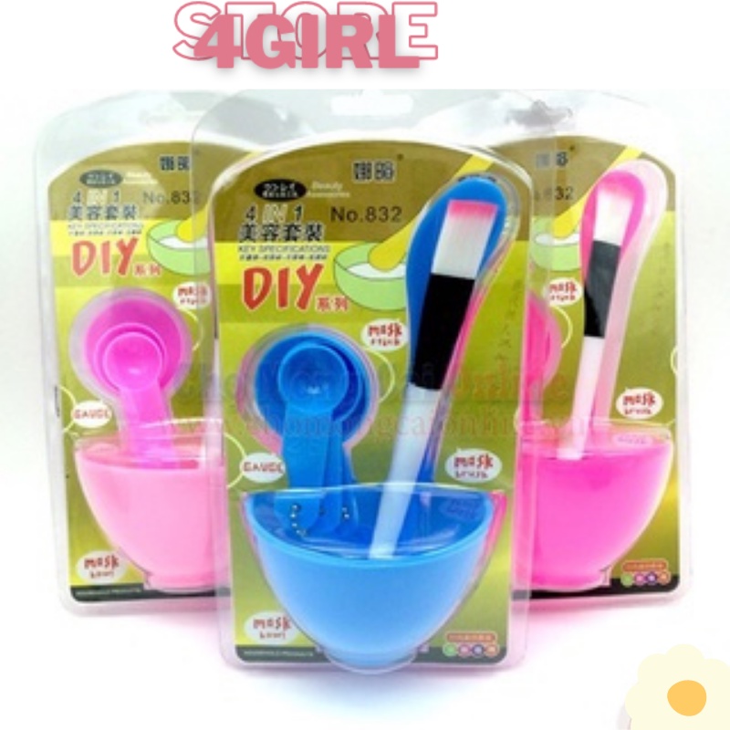 Bộ bát trộn mặt nạ cao cấp/ Dụng cụ đắp mặt nạ 5in1 đa năng Store4girls