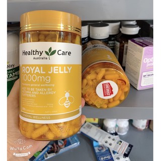 (Tem Chemist) Viên uống sữa ong chúa Royal Jelly Healthy Care 365 Viên