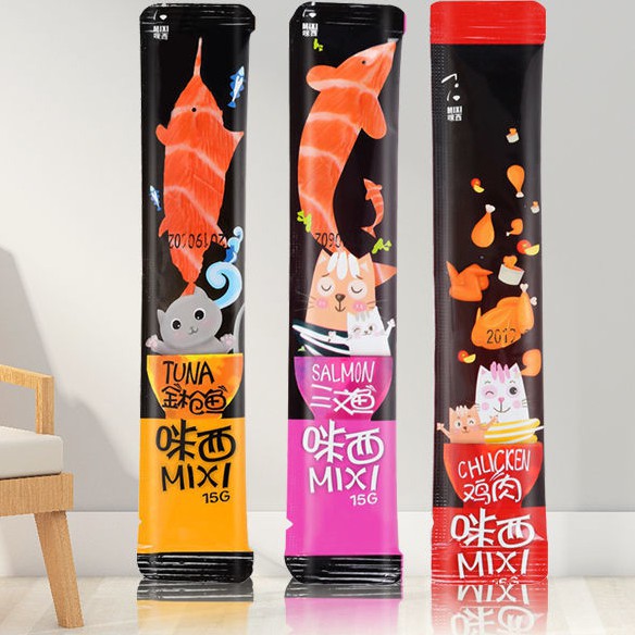 Súp thưởng Mixi cho mèo thêm dinh dưỡng thanh 15g - Bivido