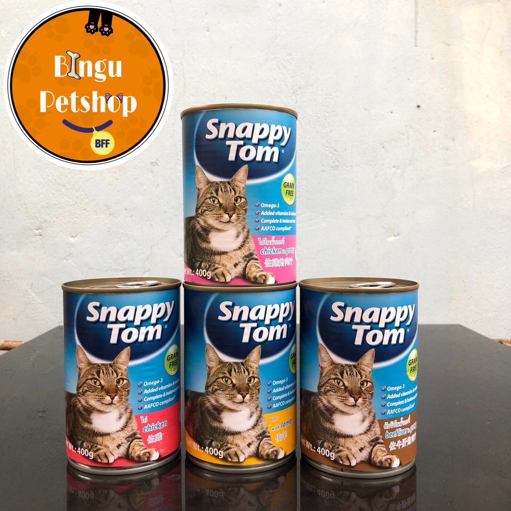 [HÌNH TỰ CHỤP] Pate Snappy Tom Lon 400g - Thức Ăn Pate Cho Mèo Trưởng Thành
