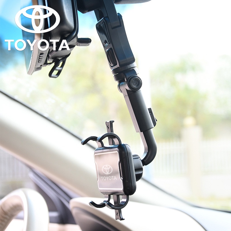 Giá Đỡ Điện Thoại Xoay 360 Độ Gắn Kính Chiếu Hậu Xe Hơi Toyota Vios Yaris Altis Camry Avanza