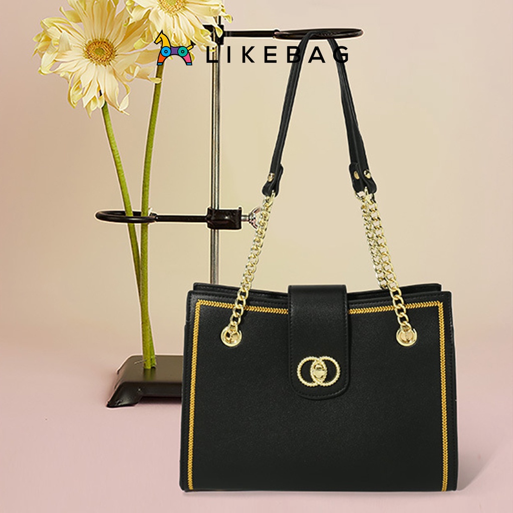 Túi nữ đeo chéo, kẹp nách thời trang LIKEBAG da PU dáng chữ nhật sang trọng CJ1004 - LIBAGI