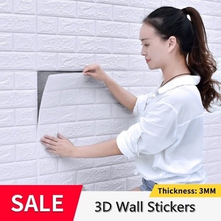 Miếng xốp dán tường giả gạch 3D chống va chạm trang trí nền phòng khách / phòng ngủ