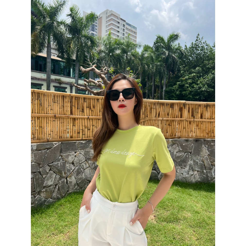 Áo phông JM Dress Desgin thêu phom vai vừa 2T41.2208CT