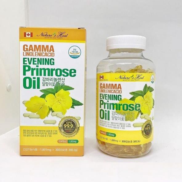 Tinh Dầu Hoa Anh Thảo Hàn Quốc Gamma Linolenic Acid Evening Primrose Oil Hàng Cao Cấp Mẫu Mới 300 viên