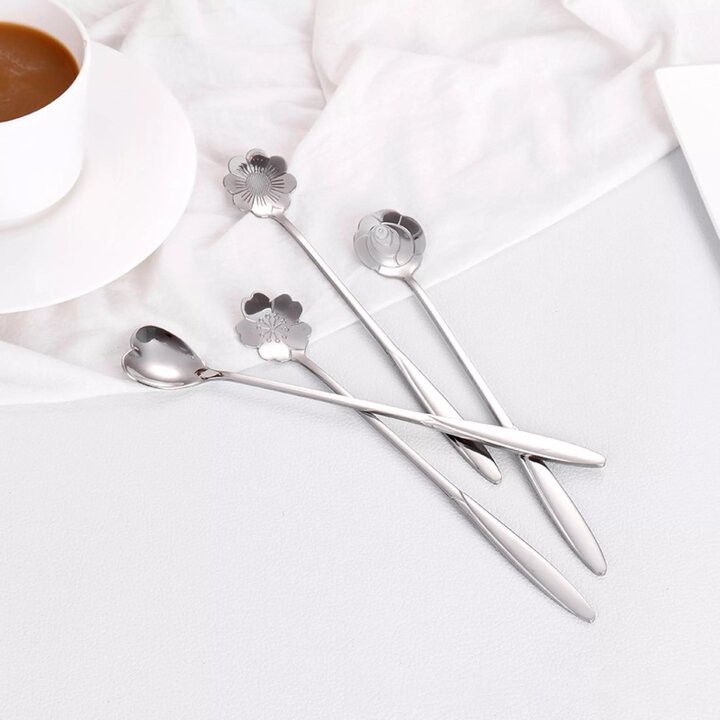 Muỗng cafe muỗng hình hoa hình trái tim cao cấp sang trọng MD8