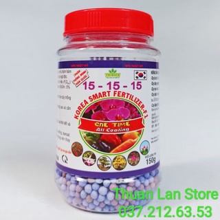 Phân tan chậm hàn quốc 15-15-15+te hũ 150g