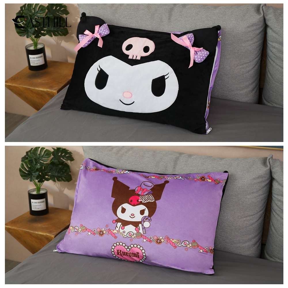 Vỏ Gối Nhồi Bông Hình Nhân Vật Kuromi Cinnamoroll Dễ Thương 50X70CM