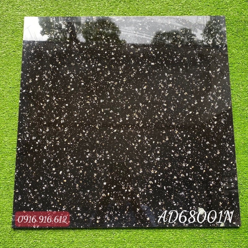 Gạch đá bóng kính 60x60 màu đen