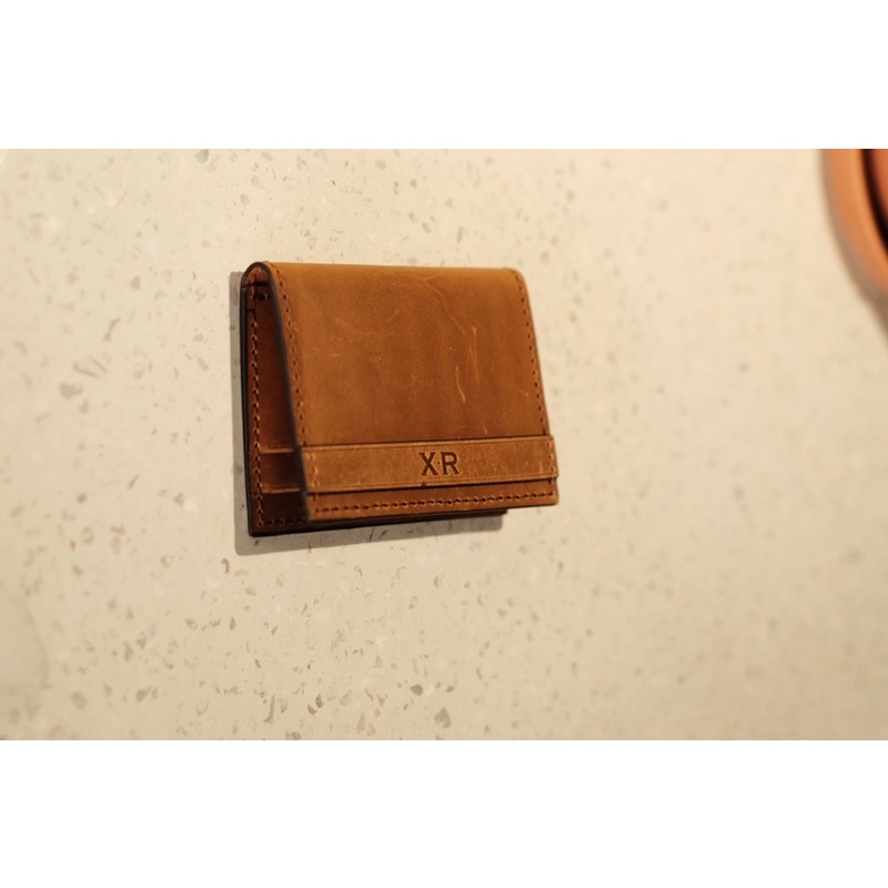 VÍ CARD DA BÒ THẬT HANDMADE
