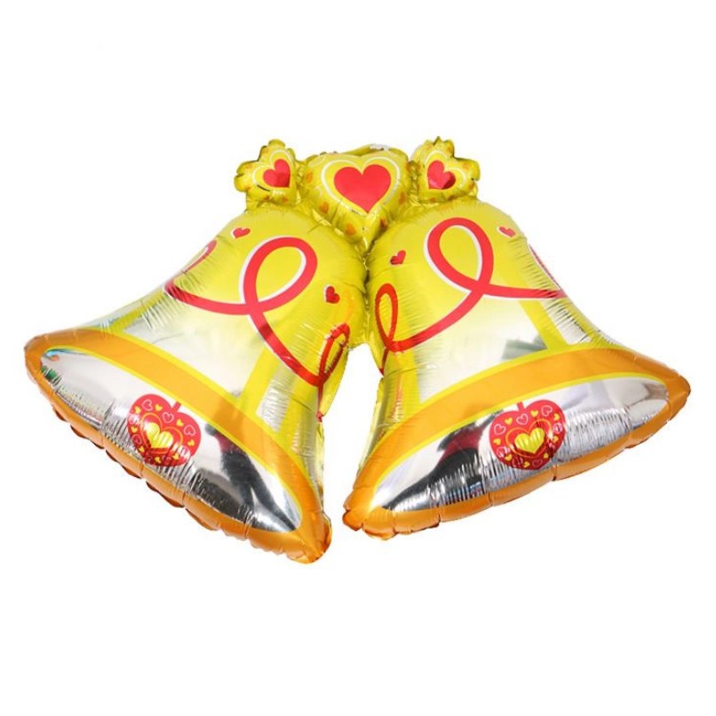 Bong Bóng Trang Trí Merry Christmas Hình Ông Già Noel , Cây Thông , Hộp Quà , Người Tuyết , Bông Hoa Tuyết , Xe Tuần Lộc