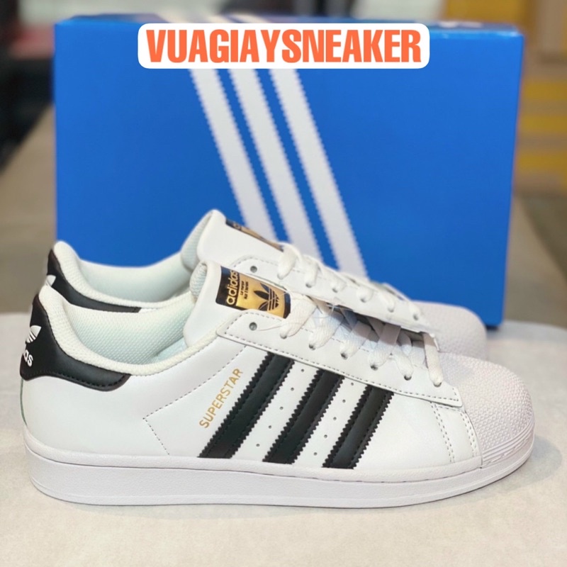 Giày thể thao sneaker superstar tem vàng