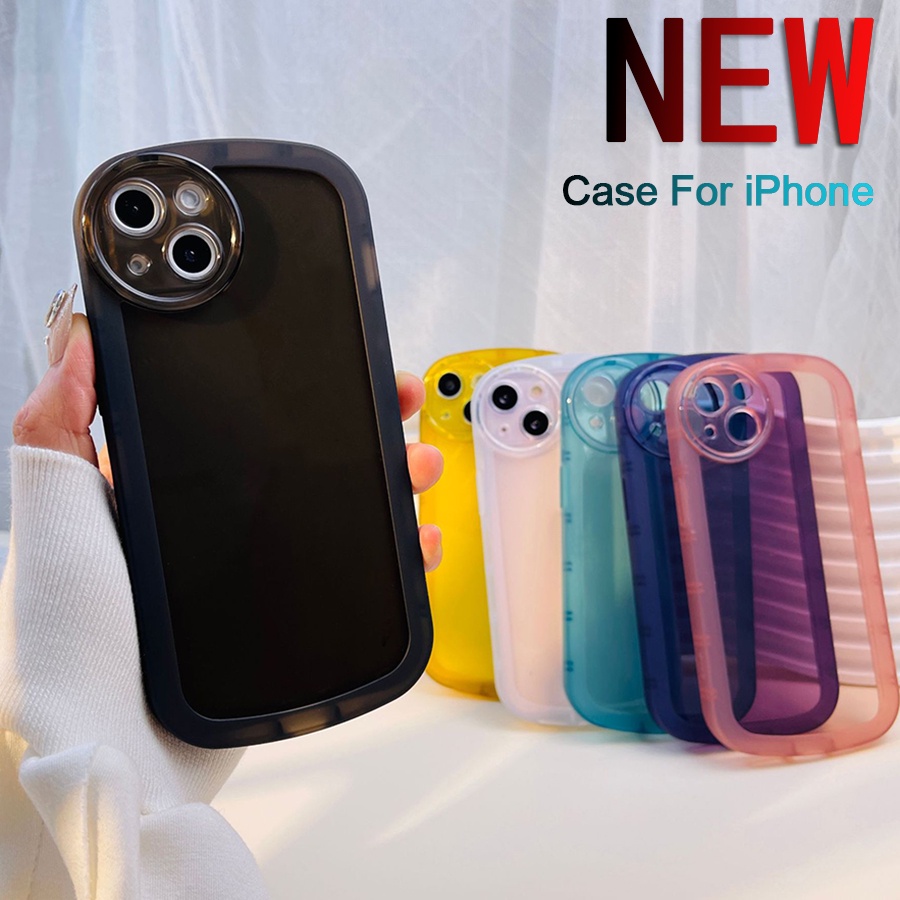 Ốp Điện Thoại TPU Bốn Màu Macaron Chống Sốc Cho iPhone 11 12 13 Pro Max X XS Max XR 7 8 Plus