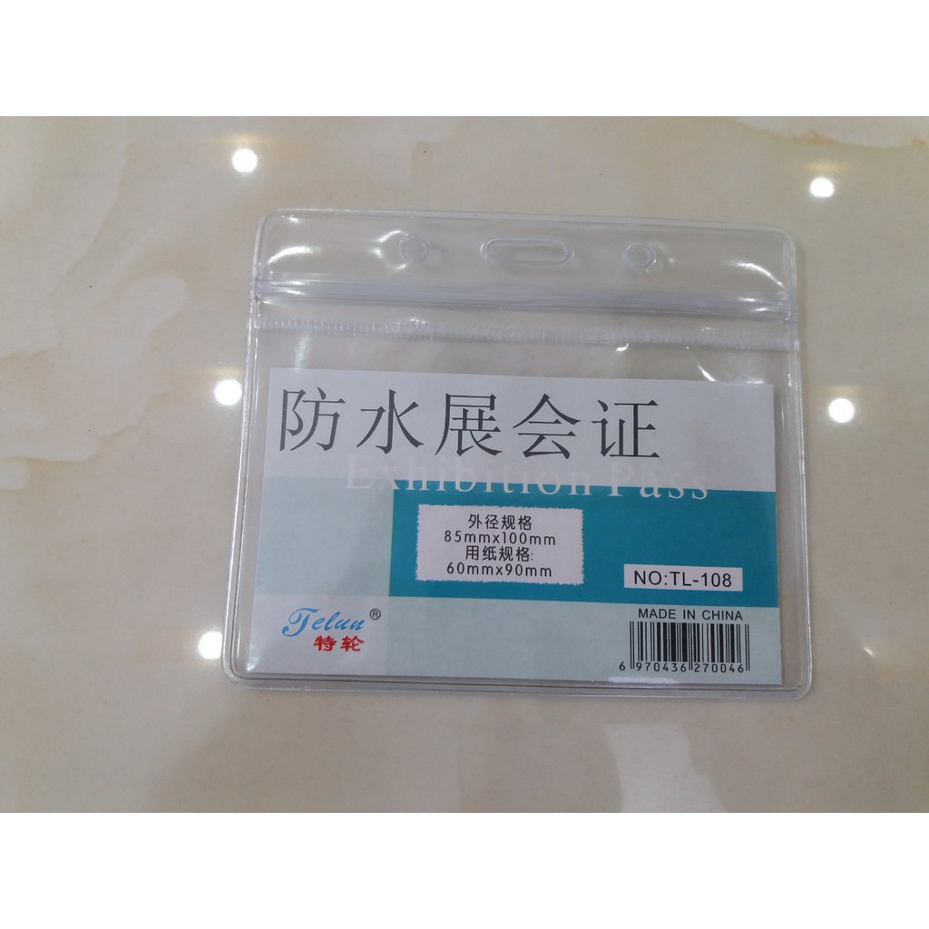 Thẻ mặt miết nhựa dẻo 3 kích thước Bao đeo thẻ miết dùng cho các loại thẻ giấy, thẻ nhân viên, bảng tên, chức danh.