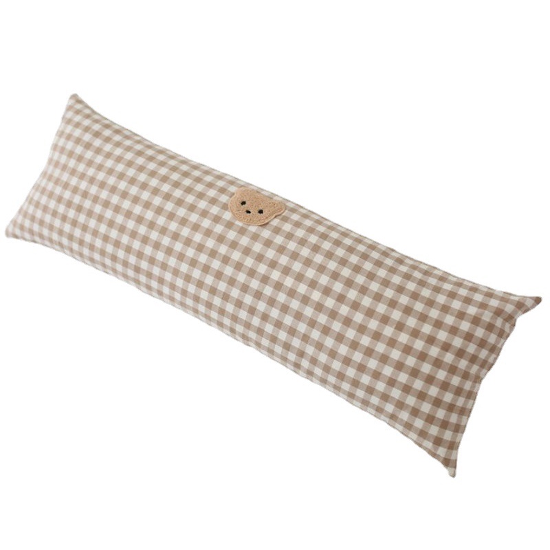 Gối ngủ vải cotton chống va chạm hình gấu kiểu Hàn đáng yêu dành cho bé sơ sinh
