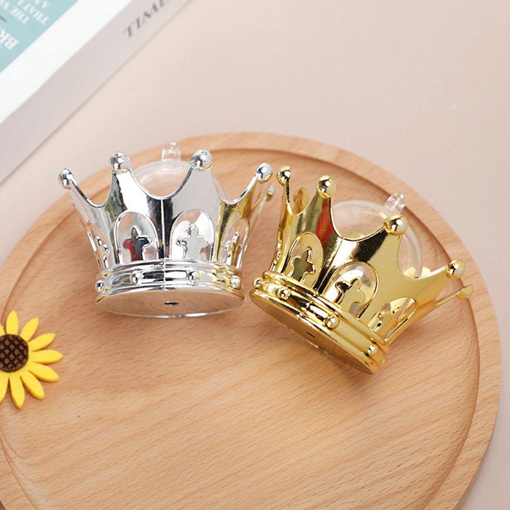 Set 12 Hộp Đựng Kẹo / Món Tráng Miệng DIY Hình Vương Miện Có Thể Nạp Đầy Cho Tiệc Cưới
