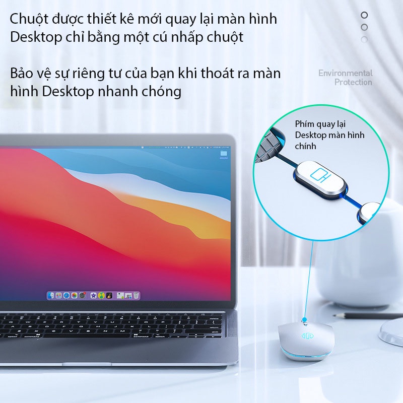 Chuột Không Dây Wireless Bluetooth Pin Sạc Inphic M1L, Chống Ồn, Siêu Nhạy Phù Hợp  Sử Dụng Cho Văn Phòng, Chơi Game