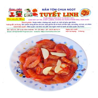 [LOẠI CHƯA TRỘN GỎI] Keo 1kg mắm tôm (tép) chua ngọt Tuyết Linh ngon tuyệt, ăn là ghiền, không ngon xin hoàn tiền