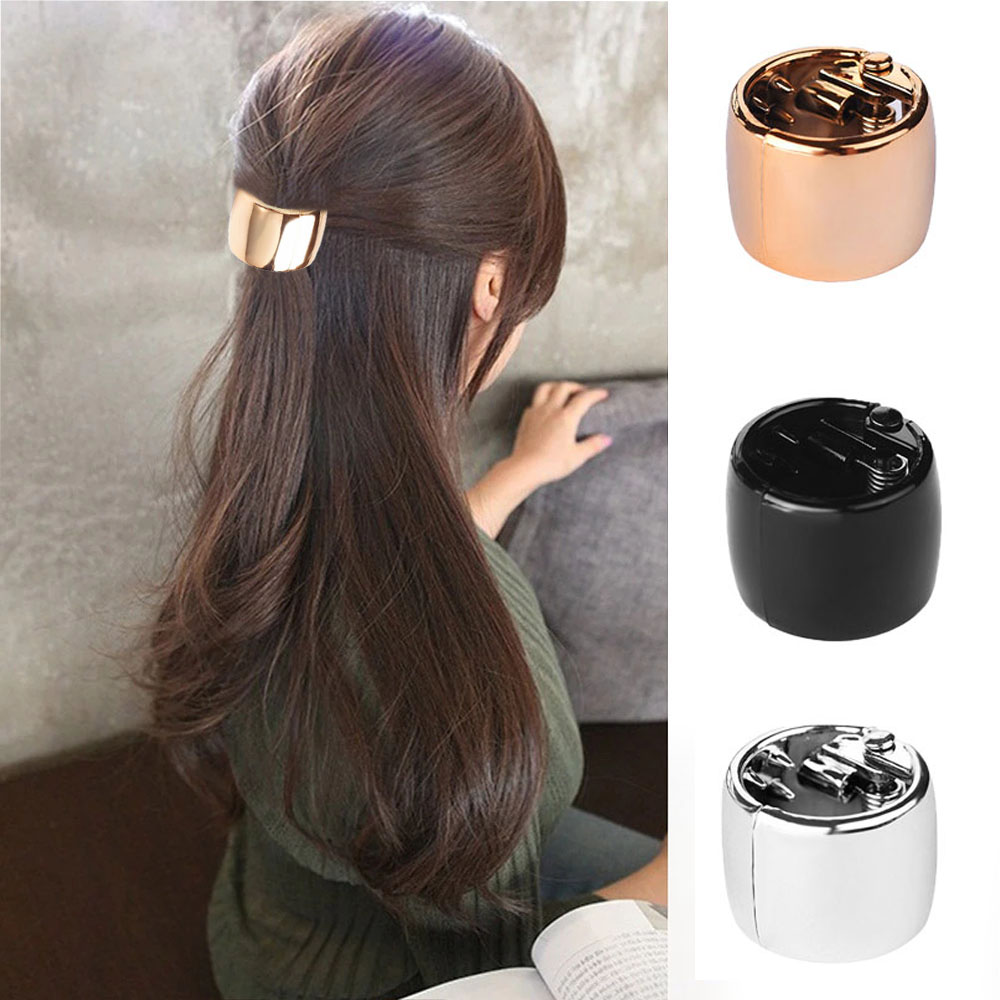 Kẹp Tóc Hợp Kim Tròn Nhiều Màu Sắc Thời Trang Cho Nữ