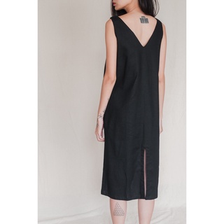 Đầm Linen- Đầm cổ thuyền