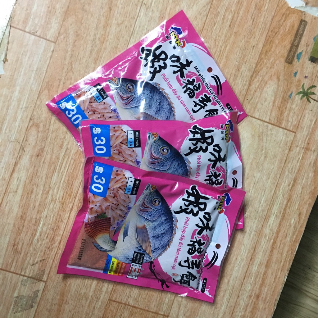 Mồi câu cá rô phi tôm , rô phi gan