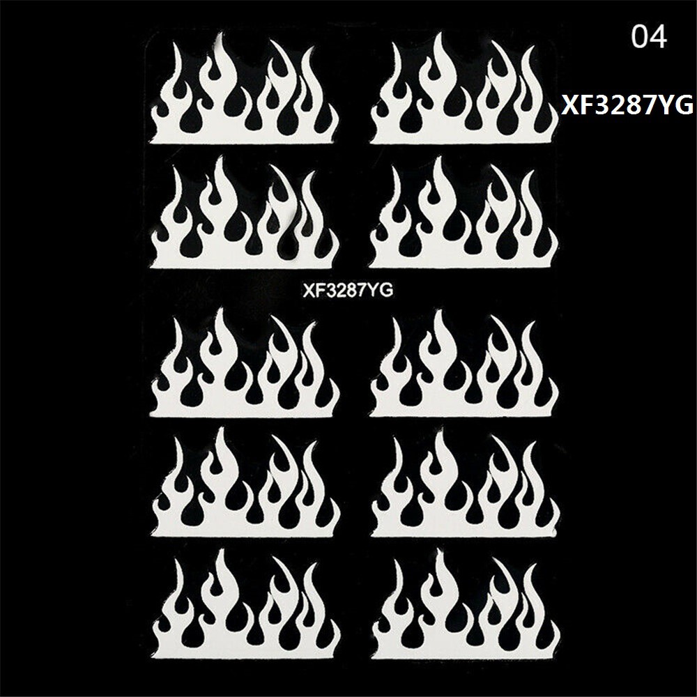 Nhãn dán 3D dạ quang trang trí móng tay