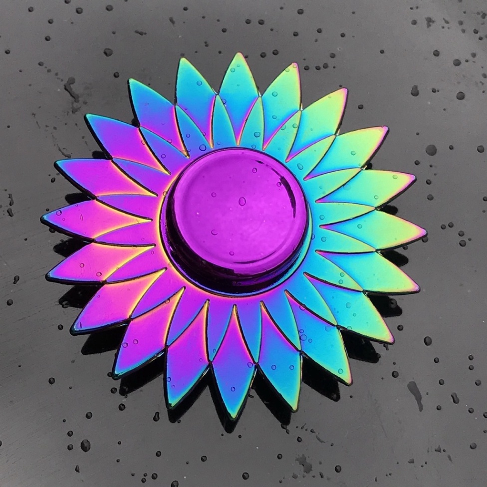 CON QUAY SPINNER TRÒN KIM LOẠI ĐỘI TRƯỞNG MỸ NGƯỜI NHỆN GRADIENT Rubik Kim loại chơi giải trí giá rẻ