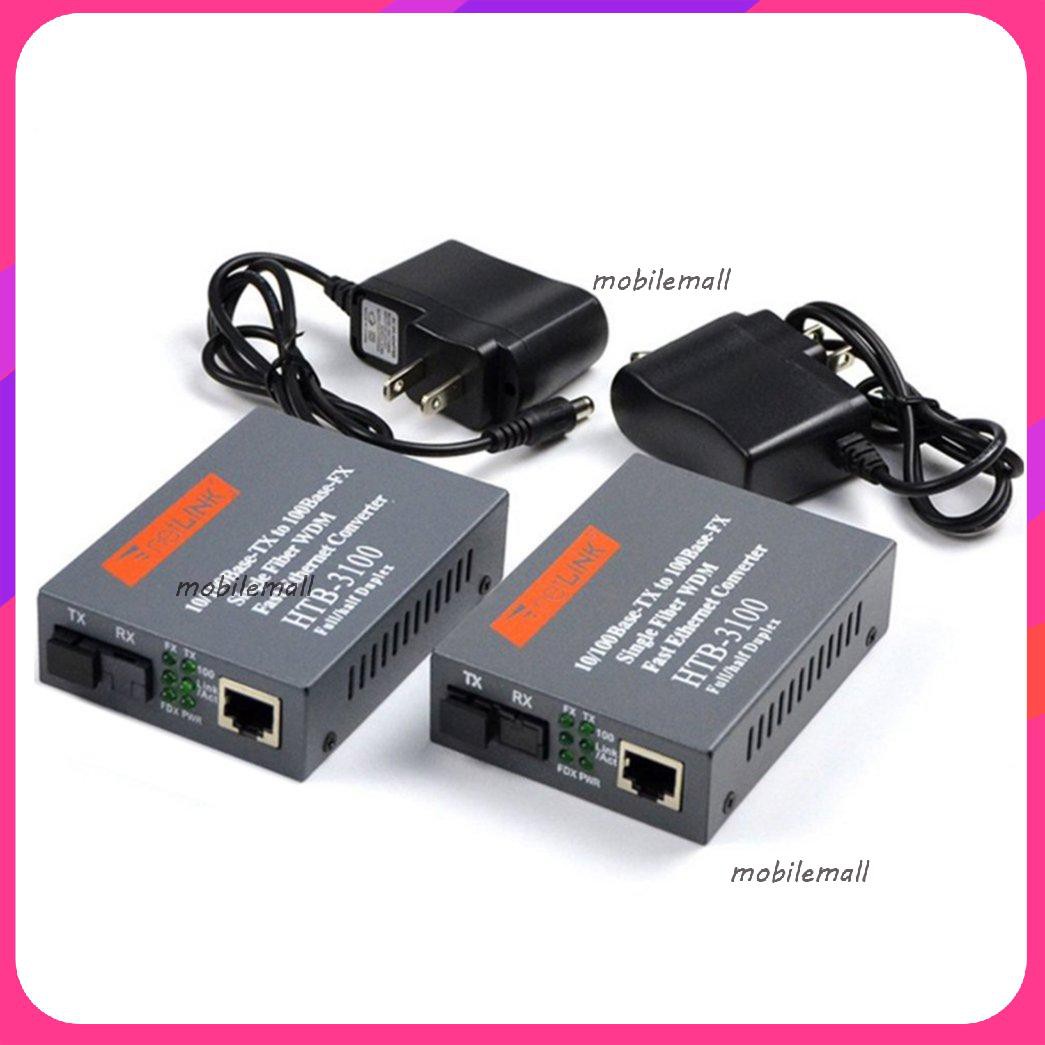 Set 2 Bộ Chuyển Đổi Sợi Quang Htb-3100Ab-25Km Chuyên Dụng | BigBuy360 - bigbuy360.vn