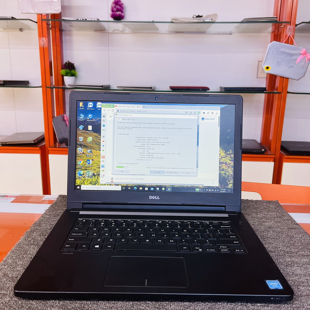 laptop DELL LATITUDE 3460 Celeron 3215U, ram 4g, ổ 120ssd