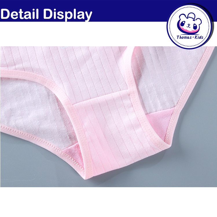 Bộ Đồ Lót 2 Món Bằng Cotton Xinh Xắn Cho Bé Gái 7-12 Tuổi