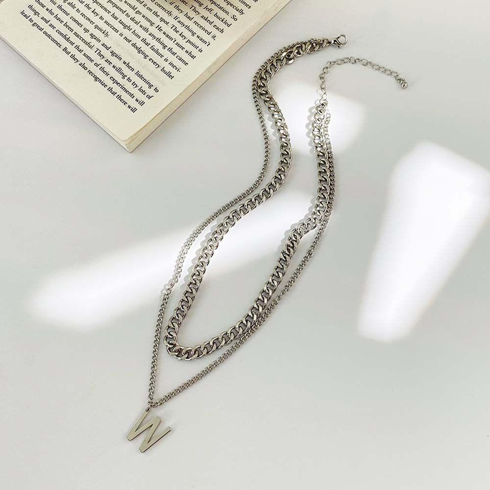 AROMA Vòng cổ Hai Lớp Phong Cách Hàn Quốc Cho Cặp Đôi