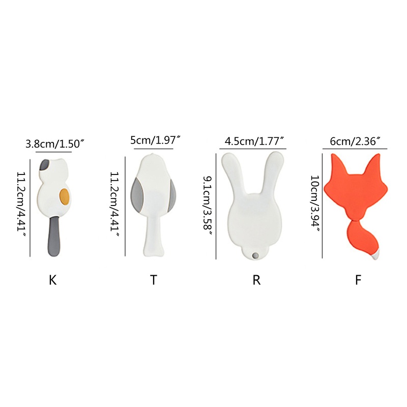 Móc Dán Tường Tự Dính Hình Động Vật Dễ Thương Chống Nước Dùng Treo Chìa Khóa / Quần Áo / Điện Thoại