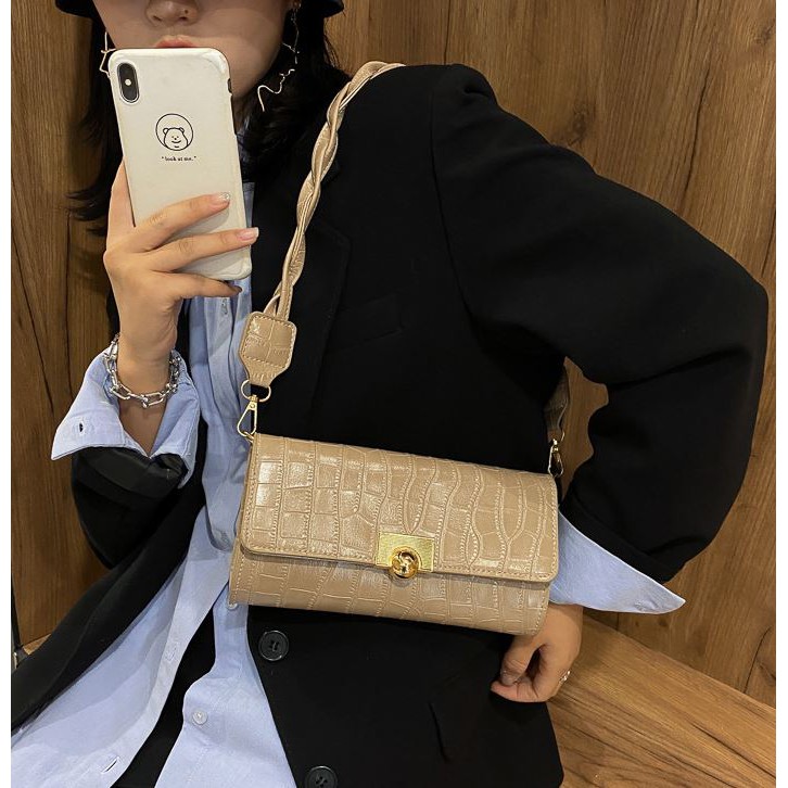 Set túi vân da kèm 2 dây đeo cực sang