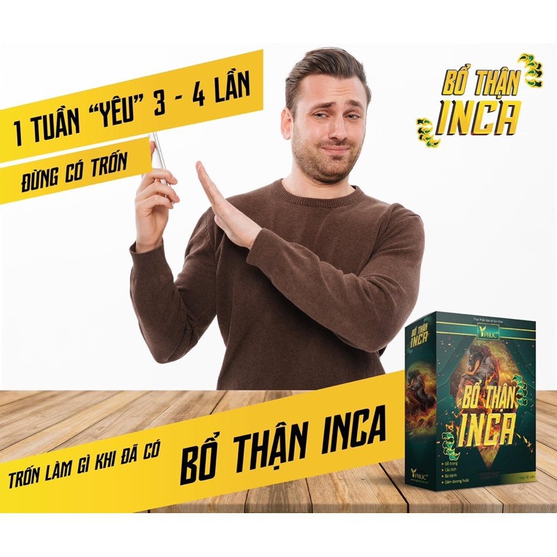 BỔ THẬN INCA – Giúp tăng cường sinh lý nam, giảm xuất tinh sớm (30 viên)