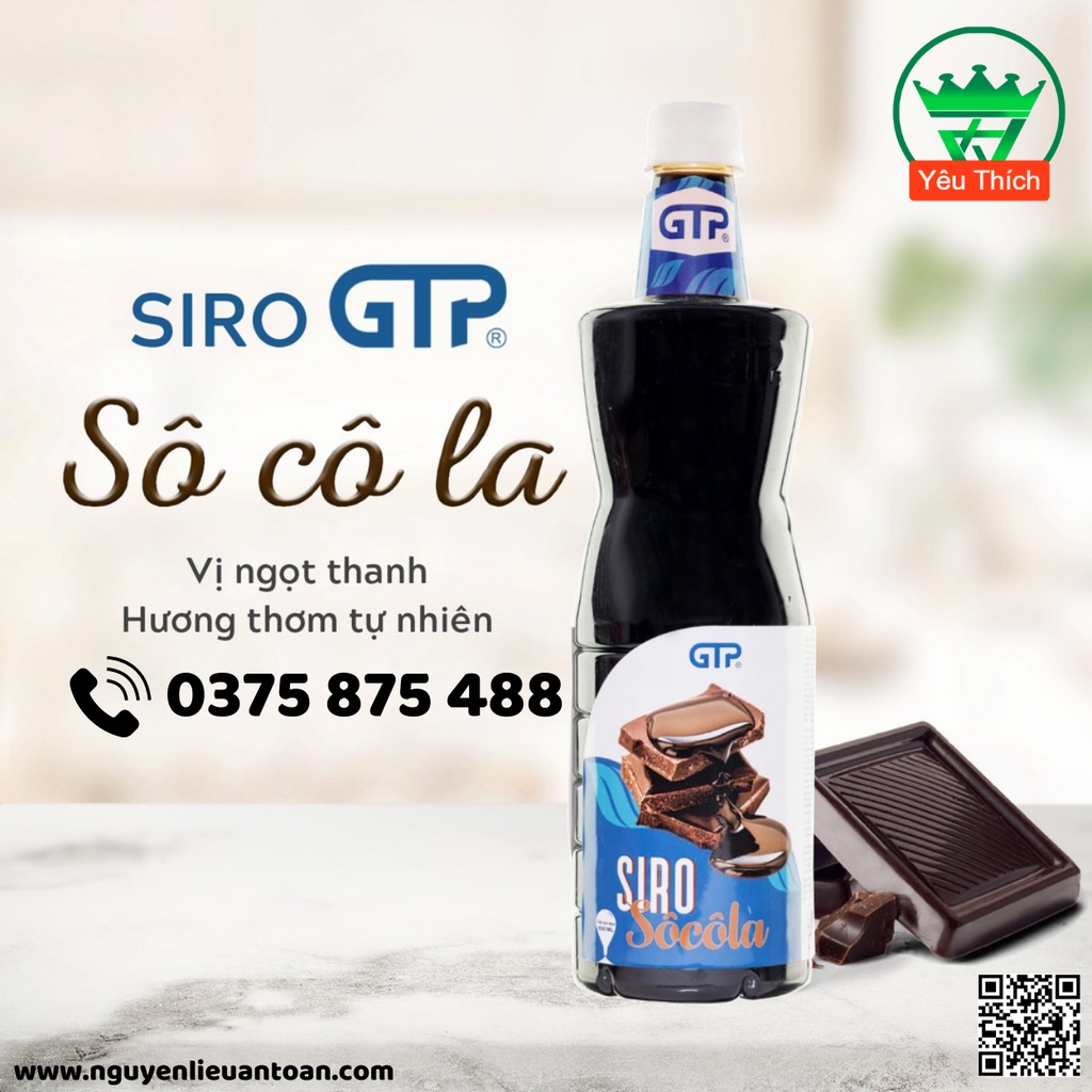 Siro Socola GTP 1.3kg Hương Vị Đậm Đà, Vị Ngọt Tự Nhiên