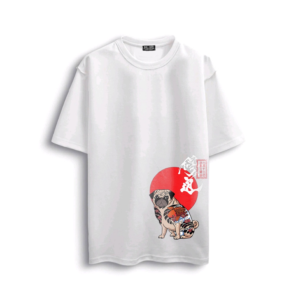 Big size- Áo thun unisex thời trang in hình chó xăm mình siêu hot 50-140kg