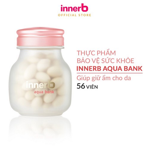 Bộ đôi thực phẩm bảo vệ sức khỏe giữ ẩm da sáng mịn InnerB (Aqua Rich Doubleup+Aqua Bank) | Thế Giới Skin Care