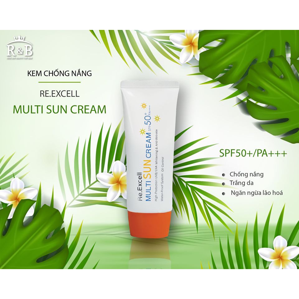 Kem Chống Nắng cao cấp Hàn Quốc Multi Sun Cream SPF50+/PA+++ ngừa lão hóa, kháng kích ứng, lên tone sáng mịn | BigBuy360 - bigbuy360.vn