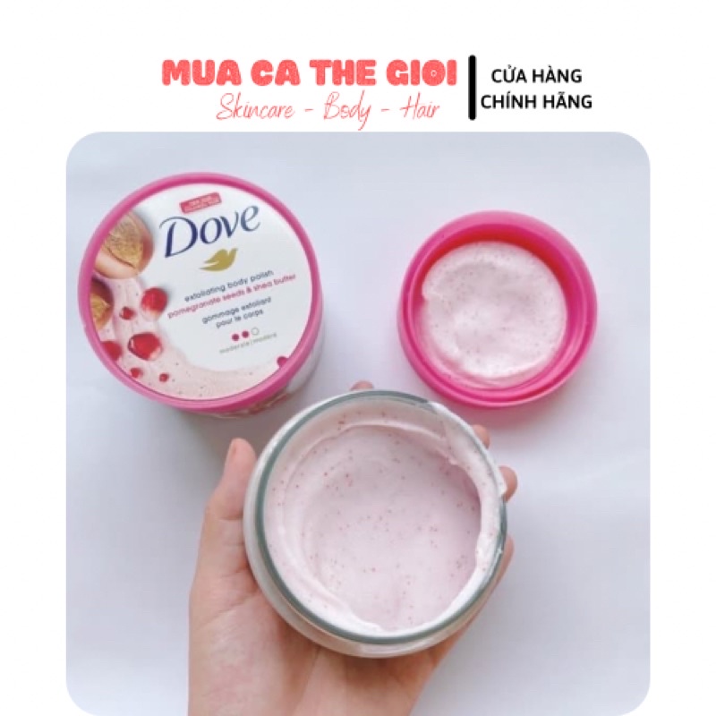 Tẩy da chết body Dove