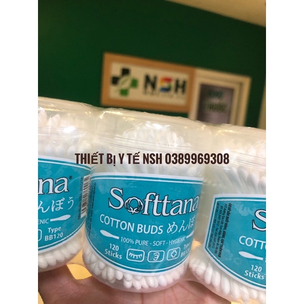 ❤️Lọ Tăm bông vệ sinh ngoáy tai mũi Softtana người lớn trẻ em,tăm Bông ngoáy tai lấy ráy tai vệ sinh softana tanaphar